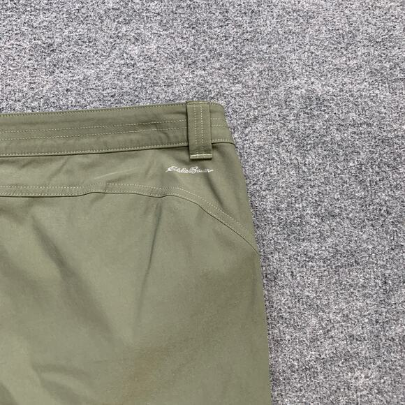 Eddie Bauer Pants Womens 12 Ivy Stretch Cargo Zip Pocket Drawstring Hem Capri - Picture 11 of 13